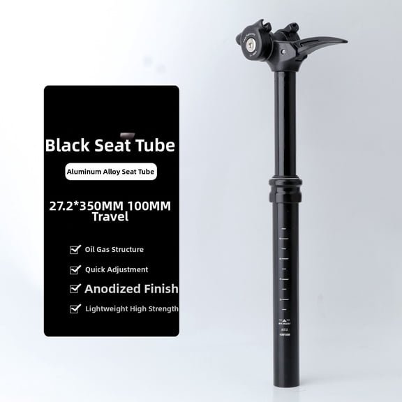Mosiee Hydraulic Dropper Post for Mountain Bikes 27.2 30.9 31.6mm Diameter Gold Black 27.2mm 100mm