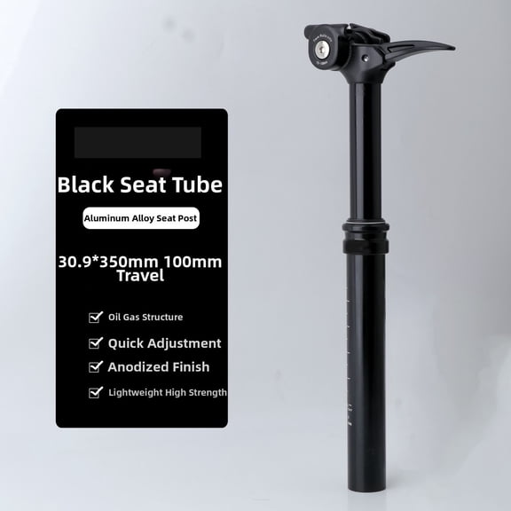 Mosiee Hydraulic Dropper Post for Mountain Bikes 27.2 30.9 31.6mm Diameter Gold Black 30.9mm 100mm