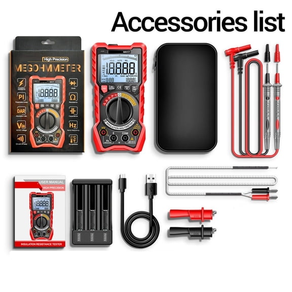 Mosiee Insulation resistance tester digital for multi-function electrician multimeter