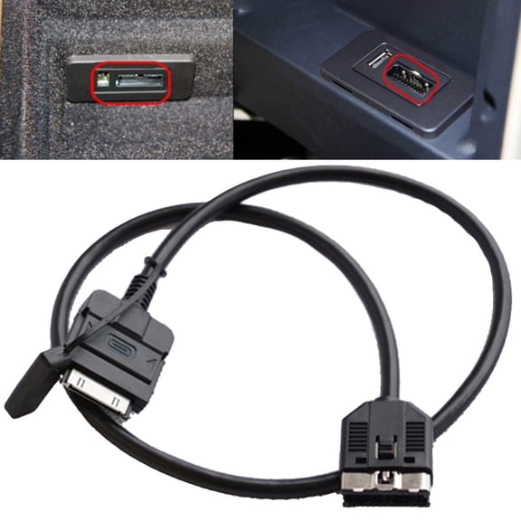 Mosiee Interface Cable For Iphone Compatible With For Land Rover For Jaguar 30 Pin Center Console Direct Installation Car Accessory