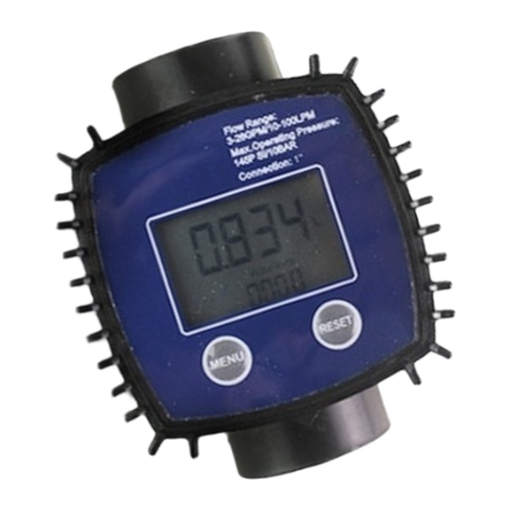 Mosiee K24 Electronic Turbine Flow Meter Digital Display Flow Meter Stainless Threaded
