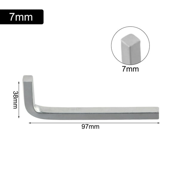 Mosiee L Shape Square Head Wrench Square Key Inner 4 Point Wrench Screwdriver Set Hand Tools Tool Screws 7mm