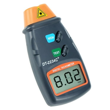 Mosiee Lcd Display Digital Tachometer Non-Contact Tachometer Photoelectric Tachometer