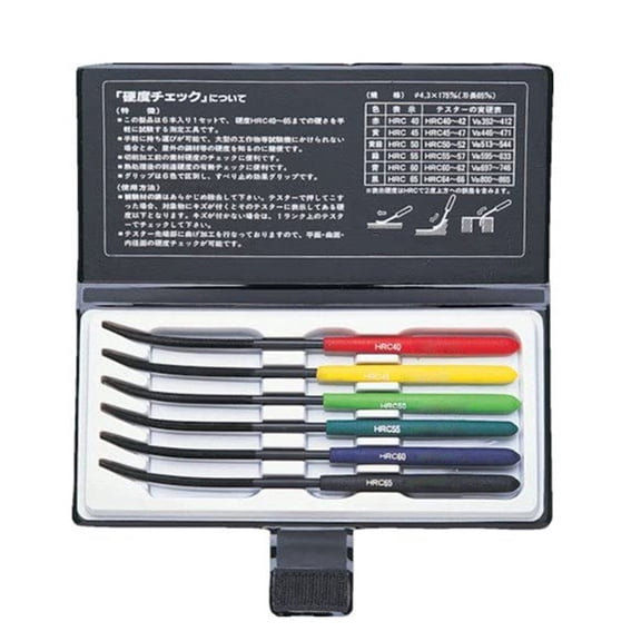 Mosiee Ma00600-6-Piece Hardness Tester Kit Suitable for Hrc40-Hrc65 File Set