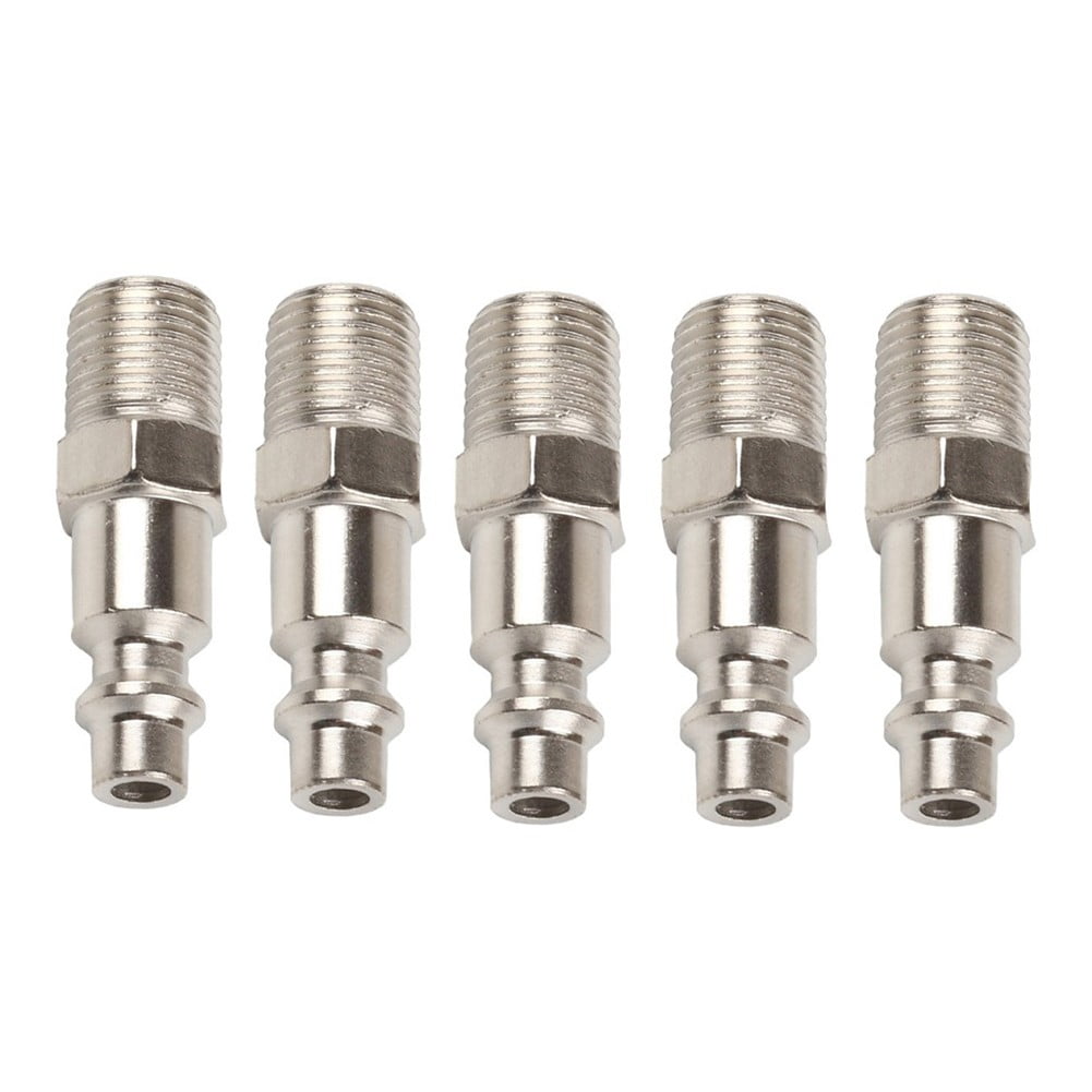 Mosiee Male Thread Plug Adapter Air Hose Fittings Npt 1/4 Inch Quick