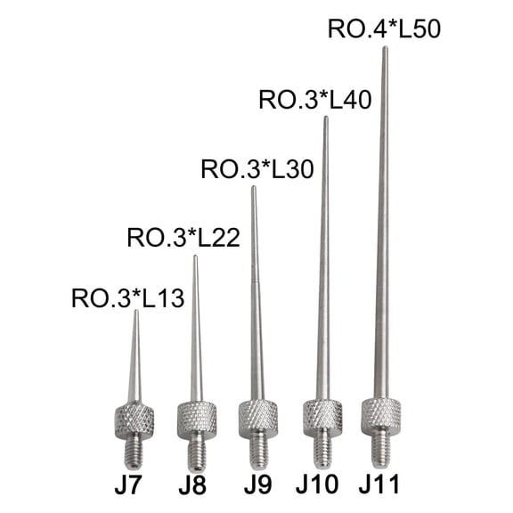 Mosiee Measuring Tool Accessory Stem Rod for Dial Test Indicator with M2.5 Thread High Speed Steel Tip for Depth Detection J7J8J9J10J11