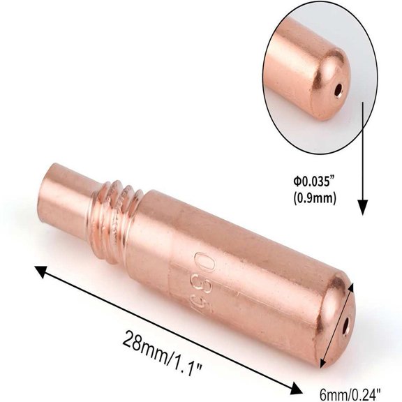 Mosiee Mig Welding Tip .035 In (0.9 Mm) for Use for Miller Series 20 pcs