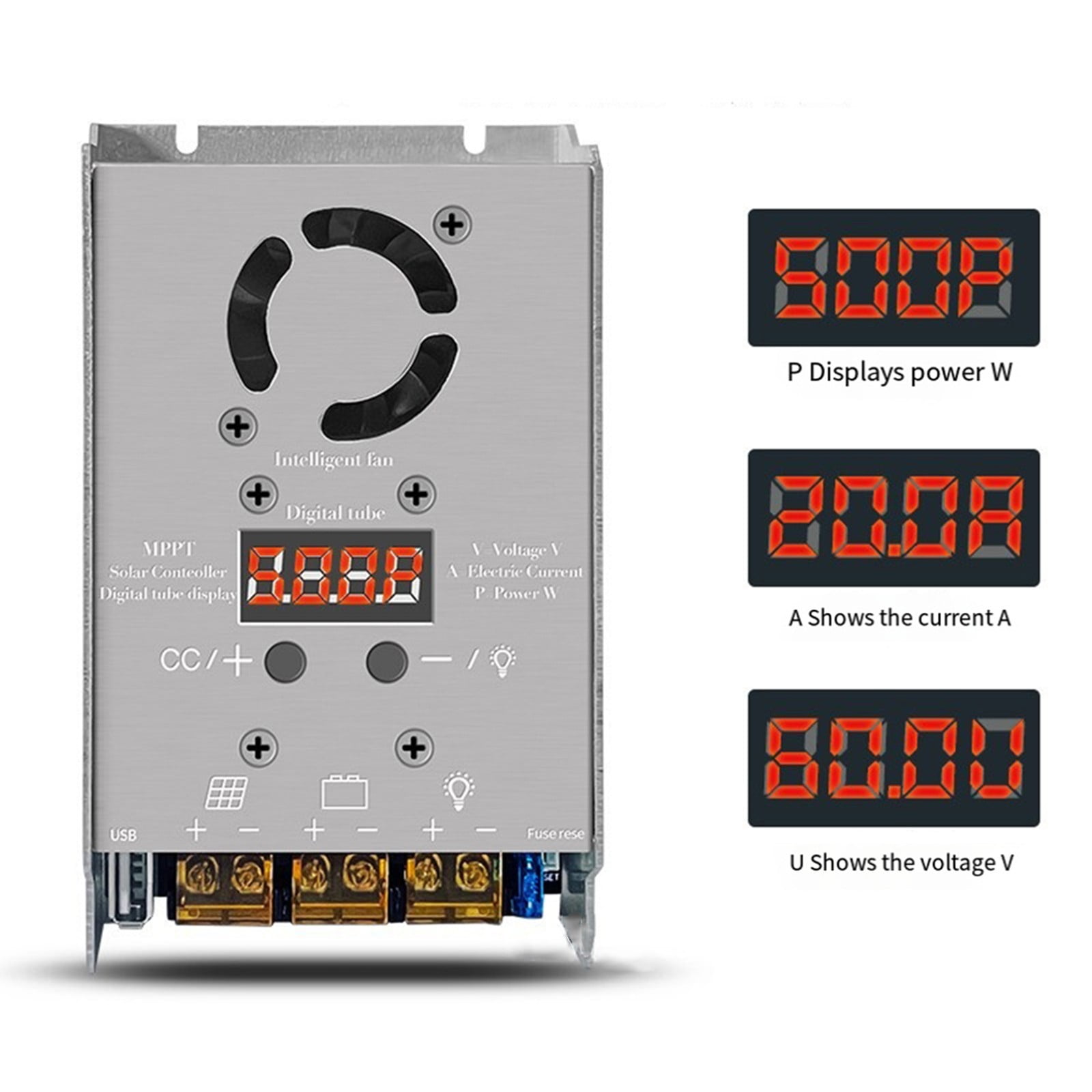 Mosiee Mppt 450W Stepdown Solar Controller 18V-80V Input Charging For 12V 24V Lithium
