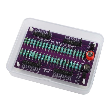 Mosiee Multimeter Calibration Resistor Board Programmable Resistor Board 1/4W 0.1%8-Segment for Jumper Cap 0.1-9 9999999 M? Instrument 1Uh-2.2Mh