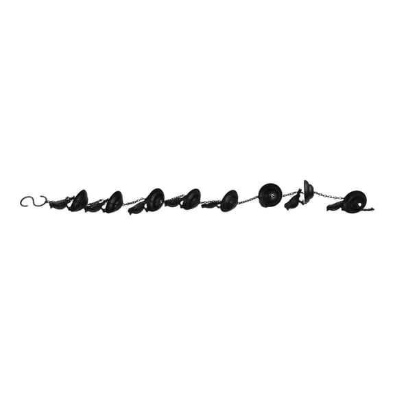 Mosiee Outdoor Bird Rain Chain Garden Gutter Decoration with Hanging Bowl Design Creative Metal Drainage Rain Chain Downspout Tool 4Pcs