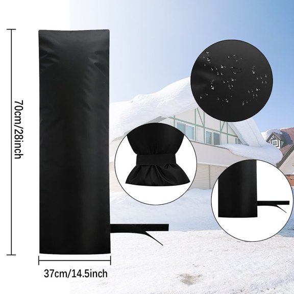 Mosiee Outdoor Weatherproof Faucet Insulation Cover Reusable Oxford Fabric Case 1pcs
