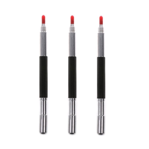 Mosiee Pen Scriber Pen 13.7Cm Scribing Pen Silver 3Pcs/Set Black Carbide Double Ended Scribe Marker Scriber Practical