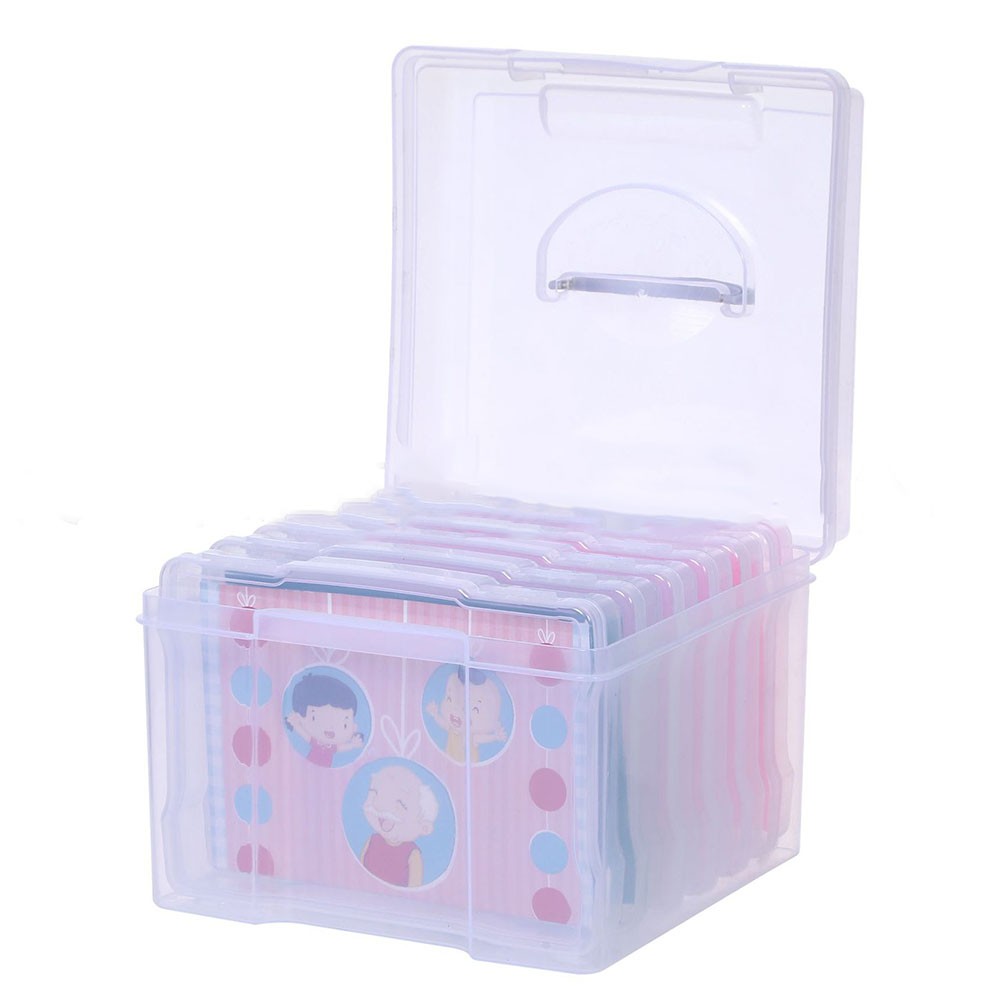 Mosiee Photo Storage Box Photo Storage Cases 6 Boxes Suitable For 5\" x