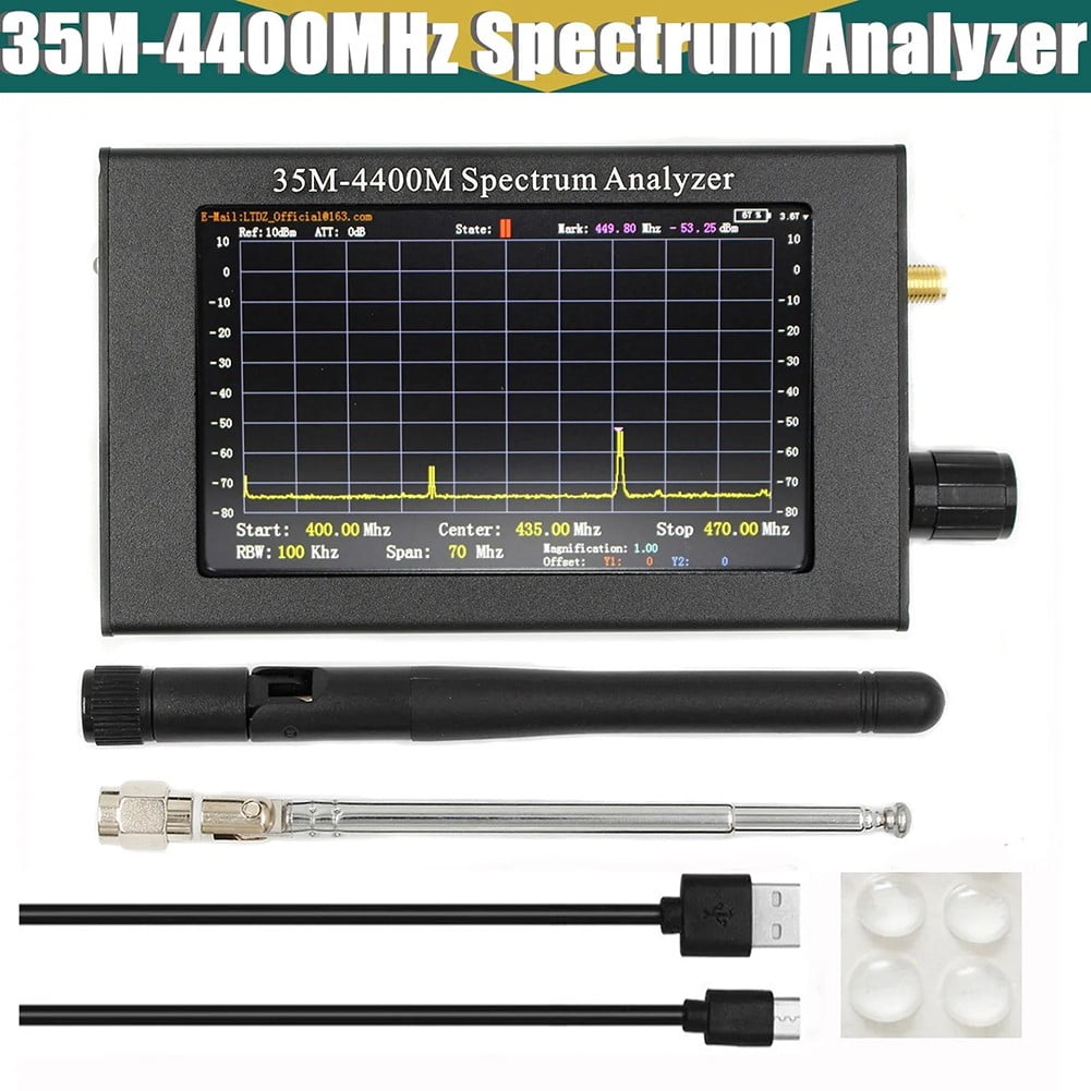 Mosiee Portable Simple Spectrum Analyzer 4 3 Tft Color Lcd Screen 35M ...