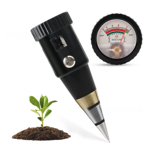 Mosiee Portable Soil Ph Moisture Tester with Metal Probe for Farm and Home Use