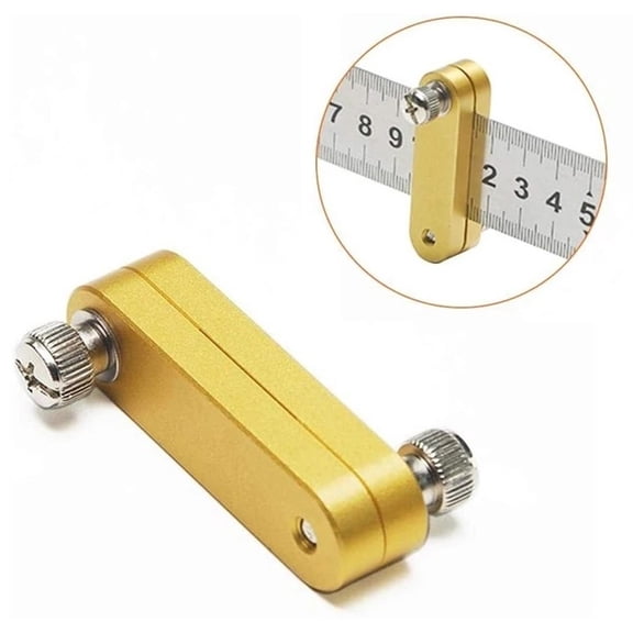 Mosiee Practical 0-3.5mm Thickness Aluminum Alloy Positioning Block Mark Line Carpenter Carpenter Diy Gauge Measuring