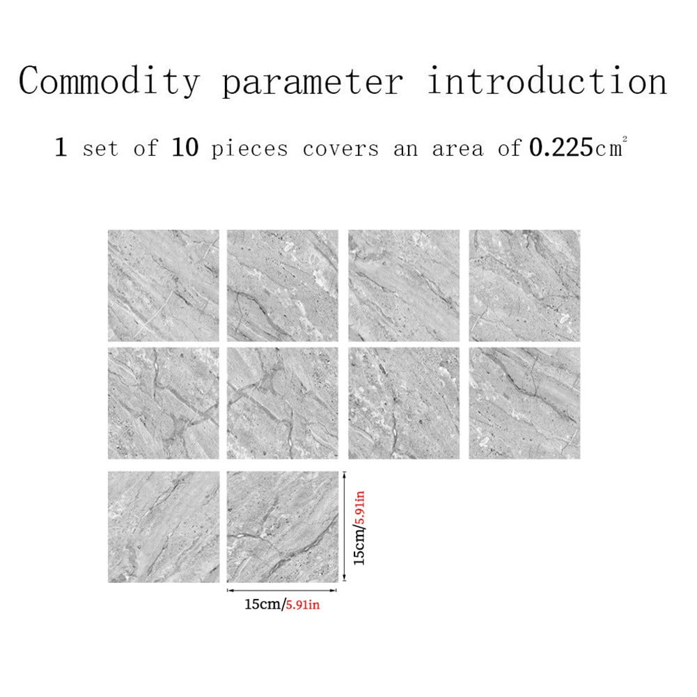 Mosiee Pvc Tiles Floor Stickers Waterproof Wall Sticker Self Adhesive