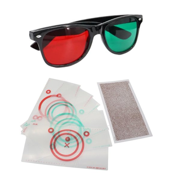 Mosiee Red-Green Fixed/Variable Vector Binocular for Fusion Visual Function Training Variable