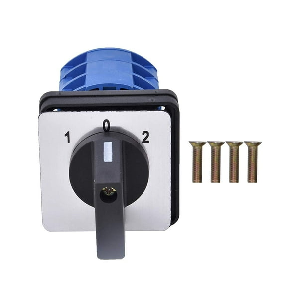 Mosiee Replacement Transfer Switch Rotary Three Phase Panel Tool Changeover Parts 1-0-2 3 Position 25A 3 Needles 690V