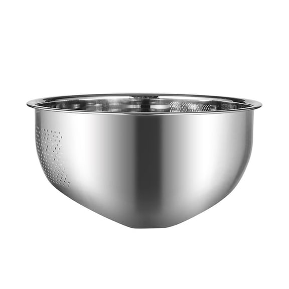 Mosiee Rice Washer Strainer Bowl With Side Drainers For Clean Rinsing Fruits Vegetables