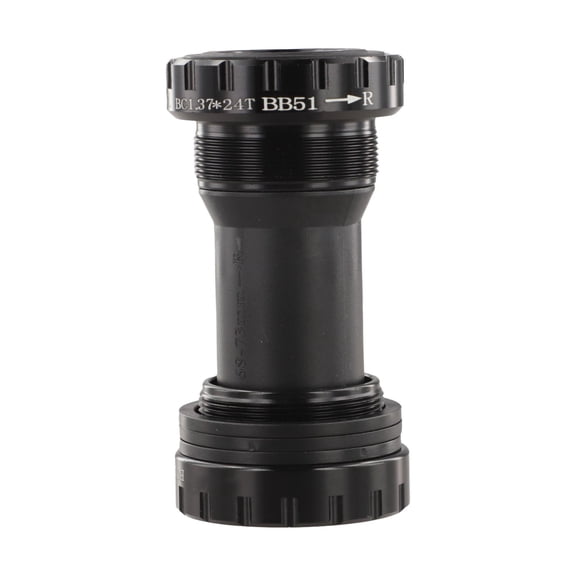 Mosiee Road Mountain Bike Bottom Bracket 1 37X24T Fits 68 73Mm Shell Aluminum Alloy Black
