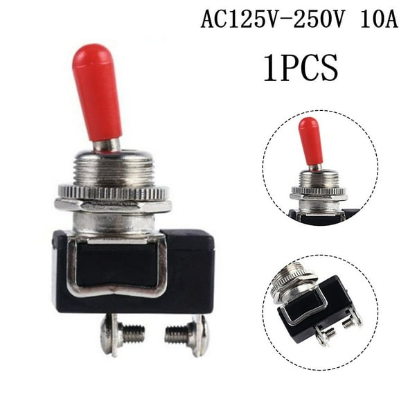 Mosiee Robust Heavy Duty Toggle Flick Switches For Car Dash Light 12V On/Off Metal Construction 10A Long Service Life