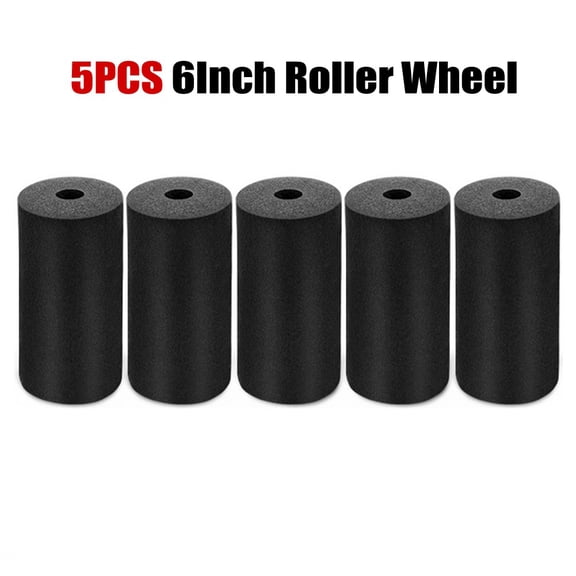 Mosiee Set Of 5 Sponge Roller Wheels for Glue Applicator Designed To Fit In Furniture Factory and Timber Mill Operations 6Inch 150mm