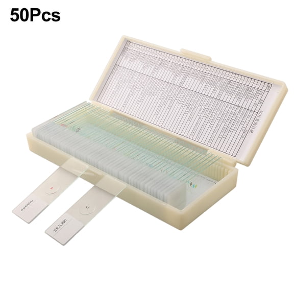 Mosiee Set Of Children'S Microscope Slides with Various Prepared Specimens 30 50 50Pcs