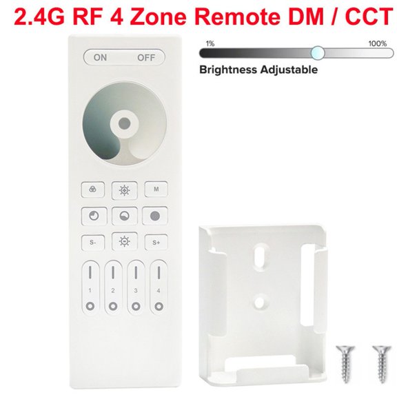 Mosiee Smart Led Strip Controller Remote Control Dimming Remote with 30M Range White