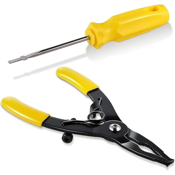 Mosiee Spray Head Pull Up Pliers/Screwdriver Lawn Sprinkler Rotor Adjustment Tool Set with Gear Shaped Clamp Head Prevents Slippage