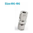 thumbnail image 1 of Mosiee Stainless Steel Compression Tube Fitting Straight Connect Double-Ferrule Adapter, 1 of 8