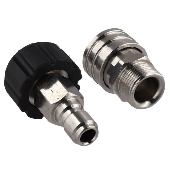 Mosiee Stainless Steel M22-14 Adapter Kit: Quick Connect for Pressure Washers