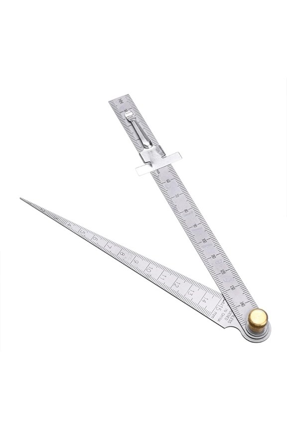 Stainless Steel Taper Ruler with Feeler Gauges 1 150mm Bore Measurement Tool