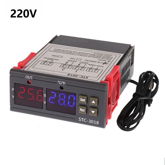 Mosiee Stc-3018 Digital Temperature Controller High Accuracy Thermostat Switch 220V