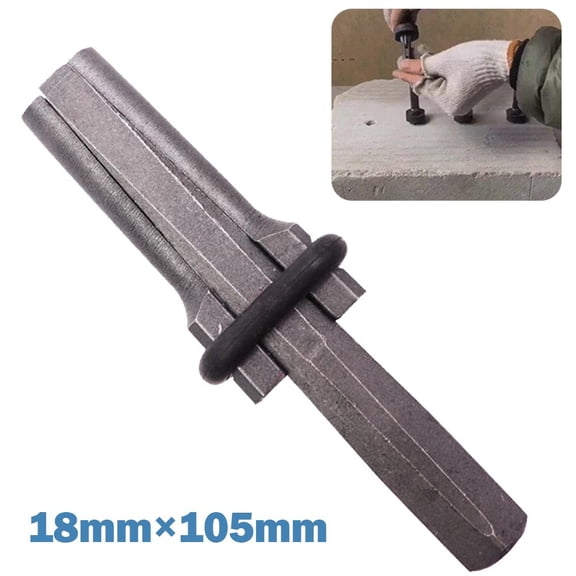 Mosiee Stone Splitting Tools Metal Plug Wedges and Feather Shims Concrete Rock Stone Splitter Chisel Expansion Tool 18mm