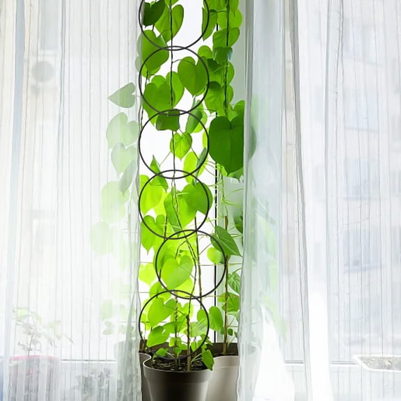 Mosiee Stylish Round Chain Trellis for Climbing Plants - for & Easy to Install!