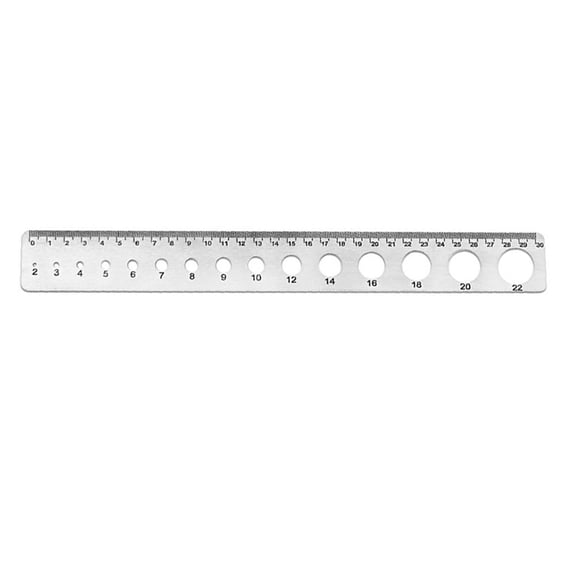 Mosiee Thin Profile Stainless Steel Ruler 27Cm for Easy Handling And Portability Circular Ruler