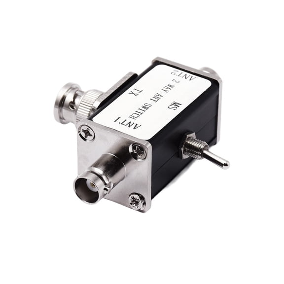 Mosiee Two-Way Manual Coaxial Antenna Switch - 1 Input and 2 Outputs for Amateur Radio Bnc