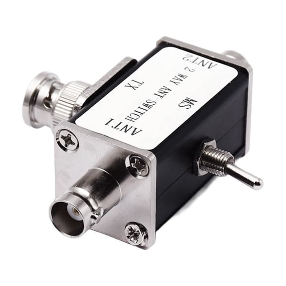 Mosiee Two-Way Manual Coaxial Antenna Switch - 1 Input and 2 Outputs for Amateur Radio Bnc