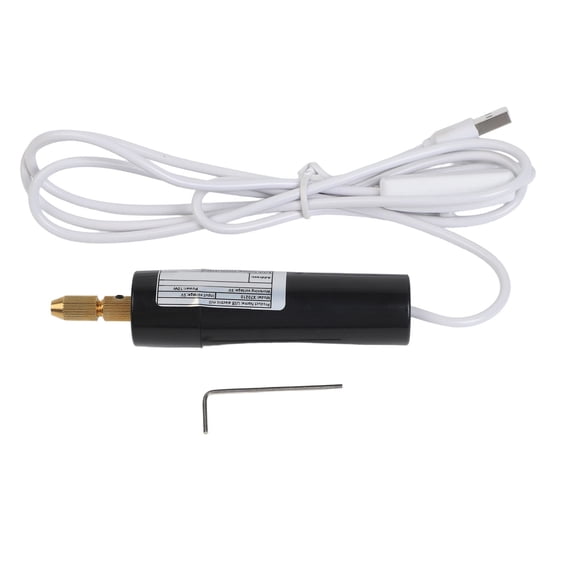 Mosiee USB Powered Electric Drill Tool Electric Drill 12*2.5cm USB Electric Drill USB Powered Drill Drill Bits Included A