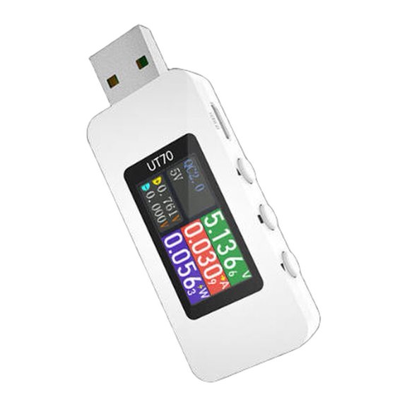 Mosiee Ut70 Usb Tester Digital Voltmeter Ammeter Capacity Measurement Waveform Display Charging Power Detection Instrument
