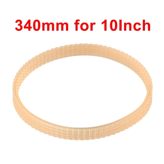 Mosiee V-Ribbed Pu Conveyor Belt for Band Saw Motors Designed for 10 Inch and 12 Inch Woodworking Band Saw Drive Mechanisms 340mm For 10Inch