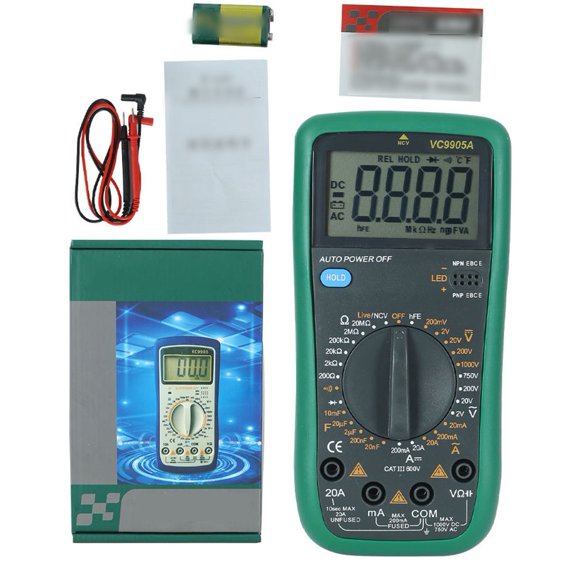Mosiee Vc9905A Digital Multi-Function Ammeter Electrical Repair and Testing Tool