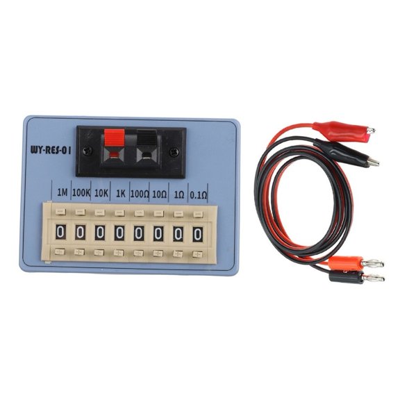 Mosiee WY-RES-01 Adjustable Resistor Box Compact Portable Resistance Dial-Tool for Electronic Testing And DIY Circuit Calibration 01 Add Line