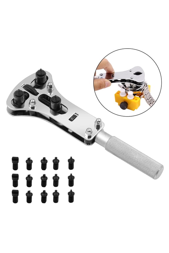 Watch Case Opener Tool Adjustable 3 Claws Screw Back Cover Crowfoot Wrenches Remover Watch Repair Tool Watch Disassembly Tool