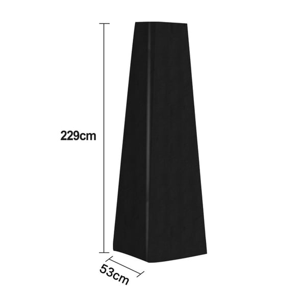 Mosiee Waterproof Patio Heater Cover Triangle 90 Inch with Pull Cords for Secure Fit
