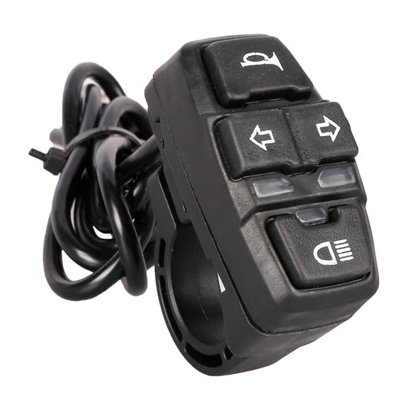 Mosiee Weatherproof Motorcycle Handlebar Switch for Headlight Turn Signal And Three In One Switch