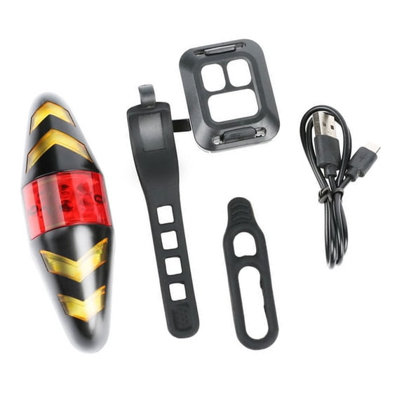 Mosiee Wireless Remote Control Bicycle Tail Lights: Enhance Safety with Fast Flashing Black