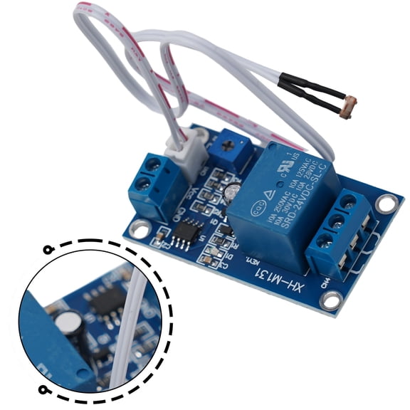Mosiee Xh-M131 Dc 5V/12V/24V Light Control Switch Photoresistor Relay Module Detection Sensor 10A Brightness Automatic Light Control