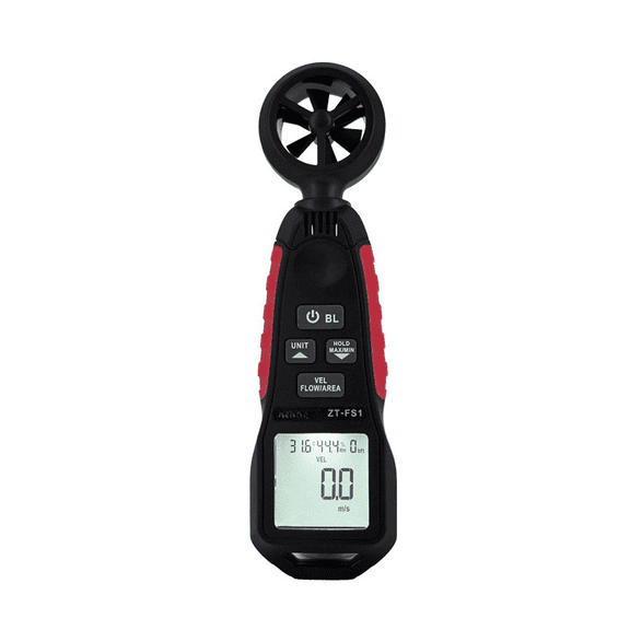 Mosiee Zt-Fs1 Digital Anemometer Air Flow Meter High Accuracy Portable with Temperature